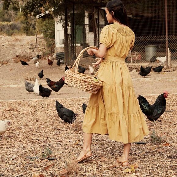 NWT DÔEN Gilda Dress in Wheat - Picture 2 of 13